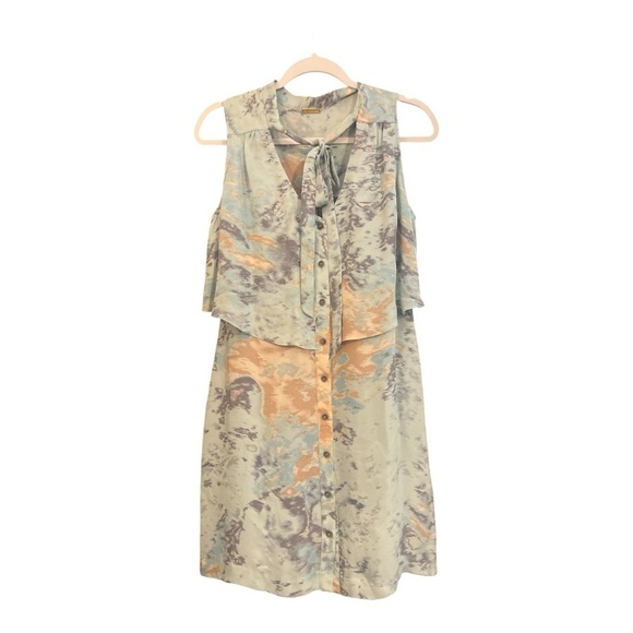 Rebecca Minkoff Silk Sleeveless Button Down Mini Dress Size 8 MA1 - Picture 1 of 6